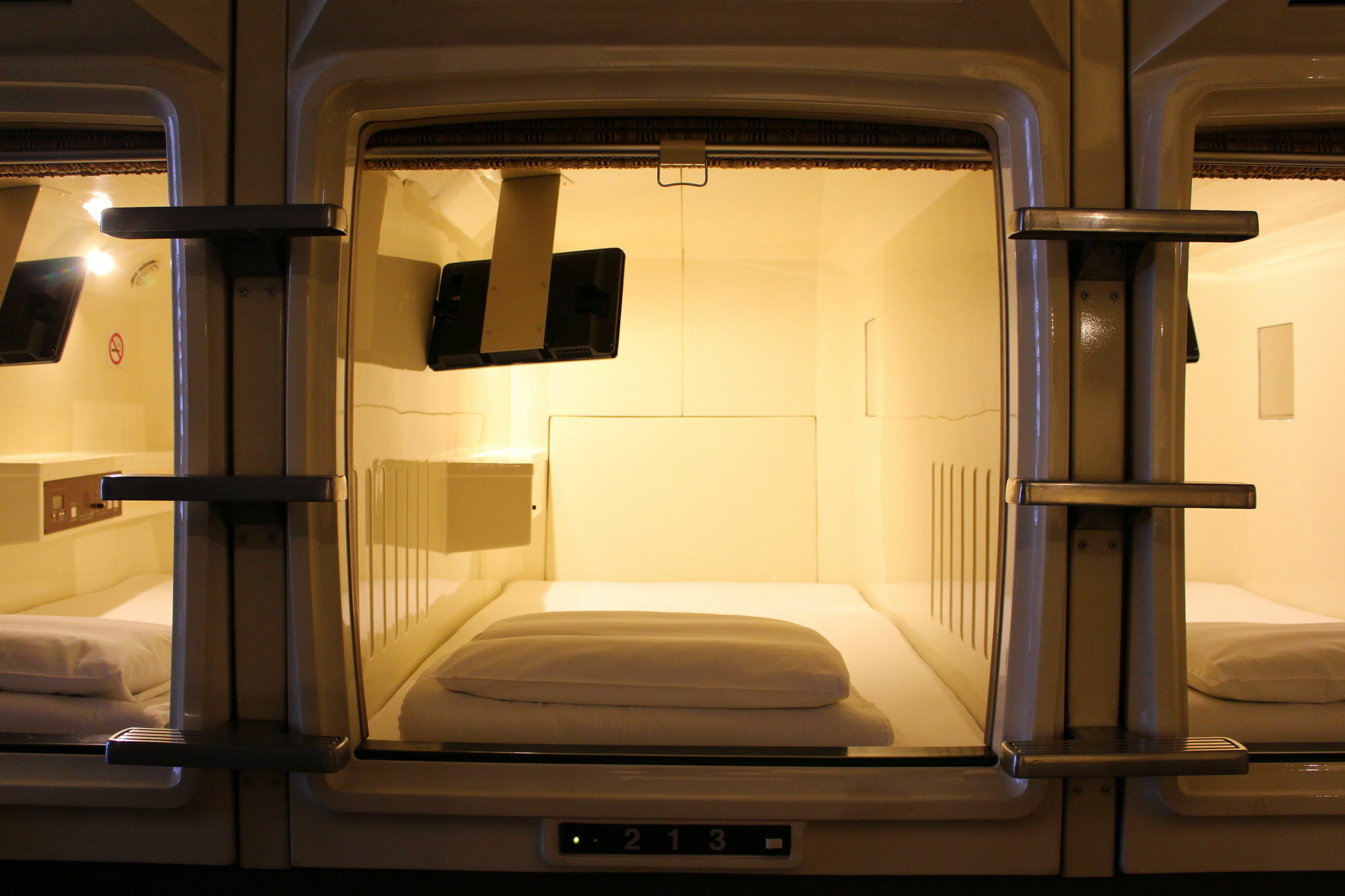 Sauna & Capsule Hokuo Kapslový hotel Prefektura Tokio